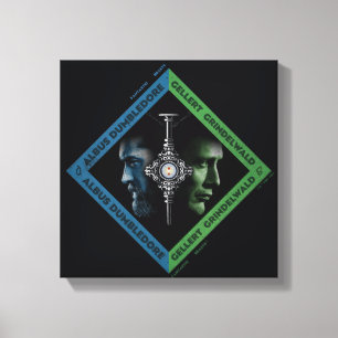 Dumbledore & Grindlewald Blood Troth Graphic Canvastryck