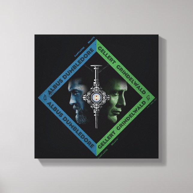Dumbledore & Grindlewald Blood Troth Graphic Canvastryck (Framsida)