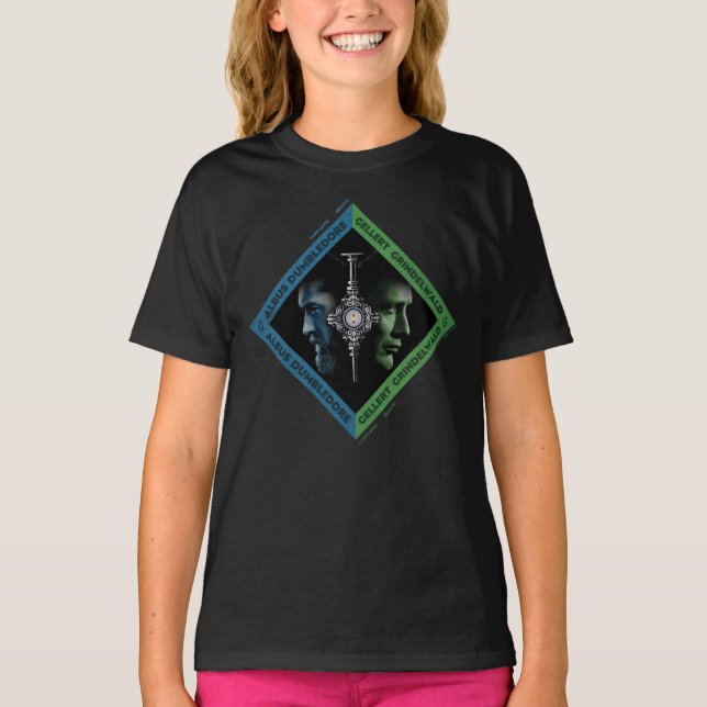 Dumbledore & Grindlewald Blood Troth Graphic T Shirt (Framsida)