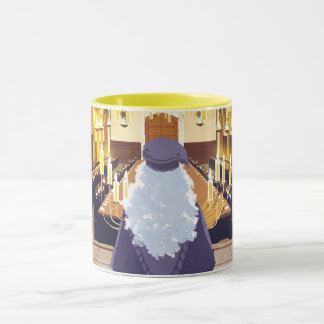 Dumbledore talar i Great Hall på Hogwarts Mugg