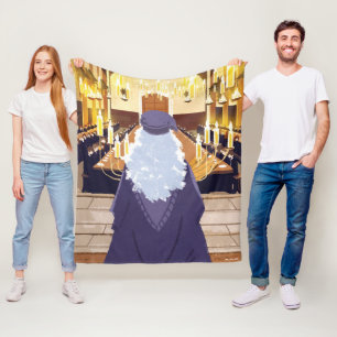 Dumbledore talar i Hogwarts Underbara hus Fleecefilt