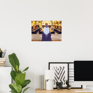 Dumbledore talar i Hogwarts Underbara hus Poster