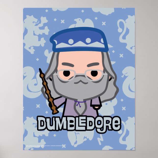 Dumbledore Tecknade figurer Art Poster (Framsidan)