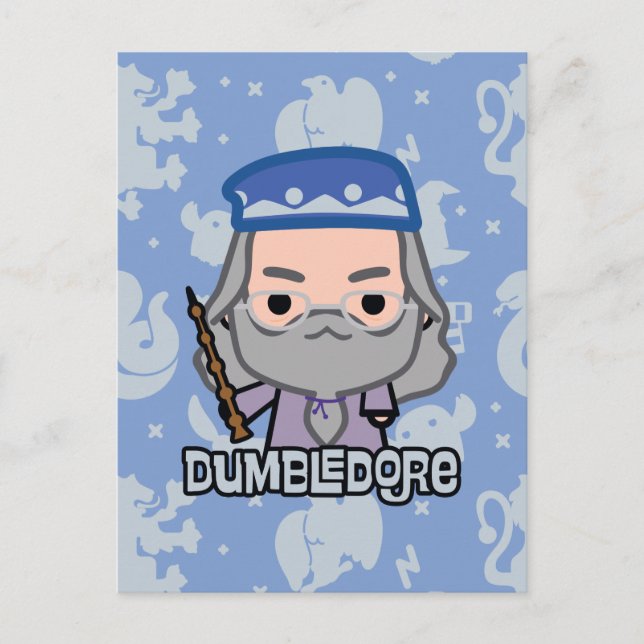 Dumbledore tecknade figurerkonst vykort (Framsida)