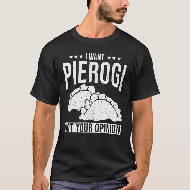 Dumbling Food Designs  Pierogi T Shirt (Framsida)