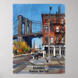 DUMBO Brooklyn New York — Ikonisk bro Poster