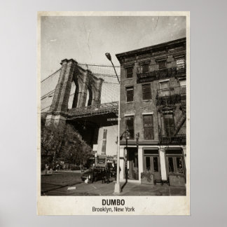 DUMBO Brooklyn New York — Ikonisk bro Poster