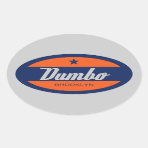 Dumbo Ovalt Klistermärke