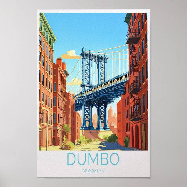 Dumbo Travel Poster Dumbo New York Wall (Framsidan)