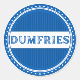 Dumfries City Pride Emblem – skotsk identitet Runt Klistermärke