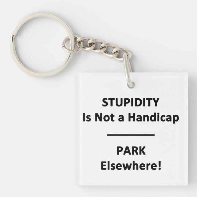 Dumhet är inte en handicap. (Framsidan)
