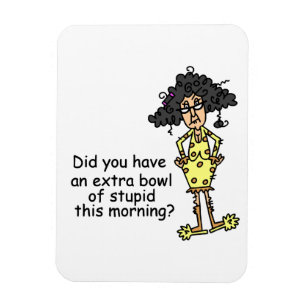 Dumhet Humor Magnet