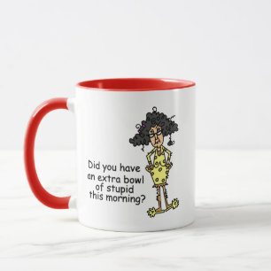 Dumhet Humor Mugg