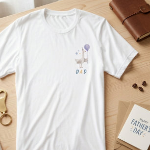 Dumma Anka Pappa Lavendel Födelsedagsfirande Pappa T Shirt