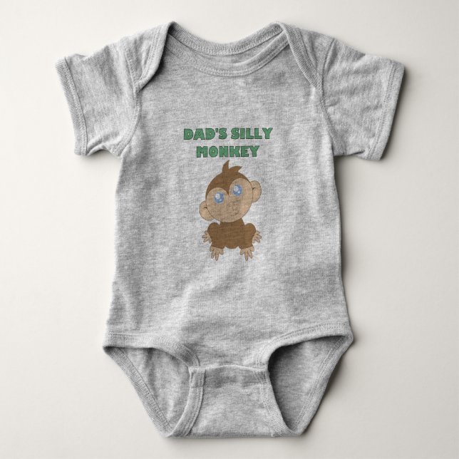 Dumma apa - Baby Onesie i Jersey T Shirt (Framsida)