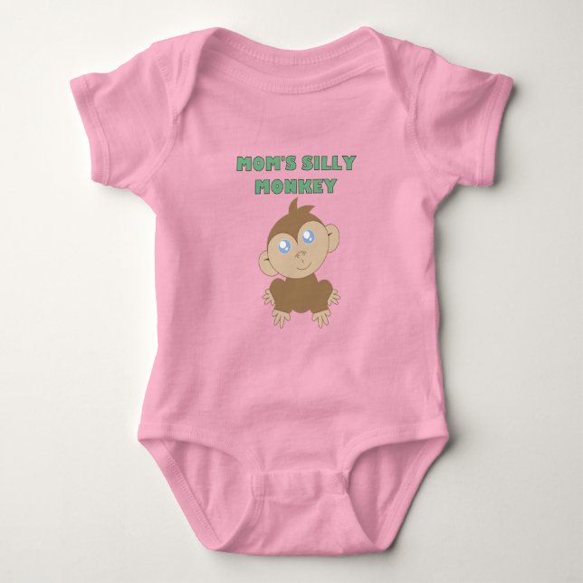 Dumma apa - Baby Onesie i Jersey T Shirt (Framsida)