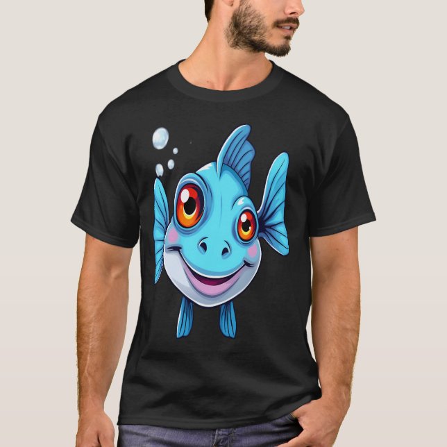 Dumma fisk t shirt (Framsida)