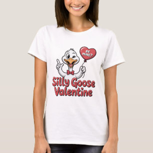 Dumma gås Alla hjärtans dag-tröja - Söt blinkande  T Shirt