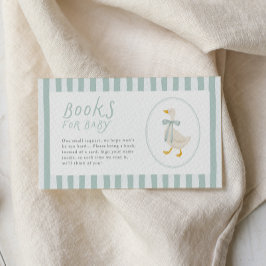 Dumma gås baby shower-böcker för bebis infogningsk tilläggskort