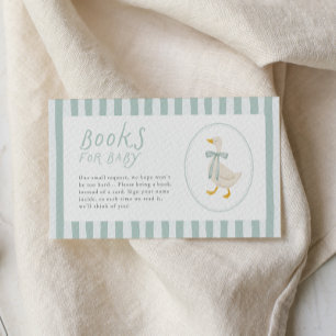 Dumma gås baby shower-böcker för bebis infogningsk tilläggskort