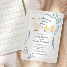 Dumma Gås Baby Shower Inbjudan