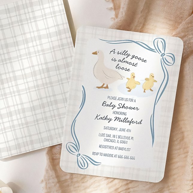 Dumma Gås Baby Shower Inbjudan (Skapare uppladdad)