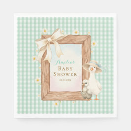 Dumma gås baby shower pappersservetter