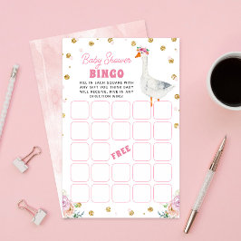 Dumma Gås Bebis Shower Bingo Spel