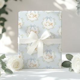 Dumma gås blå slinga Whimsical Preppy Presentpapper