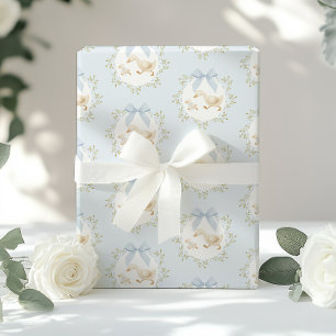 Dumma gås blå slinga Whimsical Preppy Presentpapper