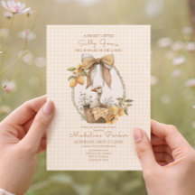 Dumma Gås Citron Vattenfärg Baby Shower