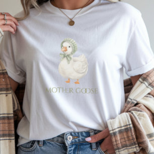 Dumma Gås Daisy Sagegrön Neutral Bebis Shower T Shirt