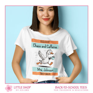 Dumma Gås Första Klass Lärare T Shirt