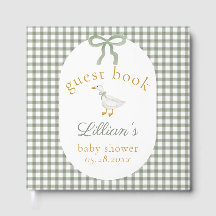 Dumma Gås Grön Gingham Cottagecore Barnkalas