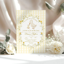 Dumma gås gul könsneutral babybåge baby shower
