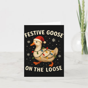 Dumma gås jul högtidsfirande gås på kort