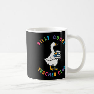 Dumma Gås Lärarklubb Färgrik Tryckt Gås Bak Kaffemugg