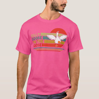 Dumma gås lös rolig dumma tutande gås vint t shirt