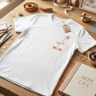 Dumma Gås Mamma Rosa Födelsedagsfirande Mamma pres T Shirt