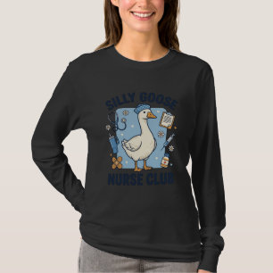 Dumma Gås Sjuksköterskeklubb Rolig Sjuksköterska V T Shirt