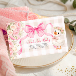 Dumma Gås Söta Gås Rosa Böcker för Bebis Kort