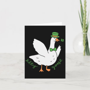 Dumma gås St Patrick's Day Leprechaunhatt Irländsk Kort