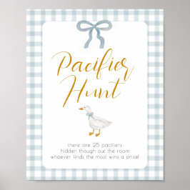 Dumma gås-sugersökning Baby Shower-spel  Poster