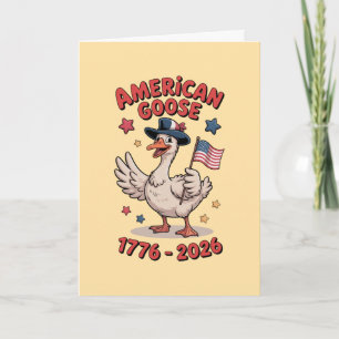 Dumma Gås USA Patriotiska 250-årsjubileum Kort