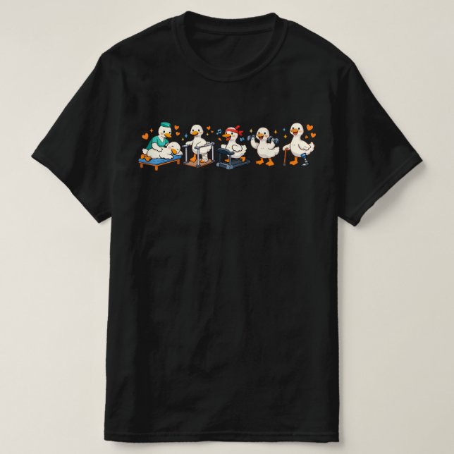 Dumma gåsens fysioterapi , Fysioterapeut  T Shirt (Design framsida)