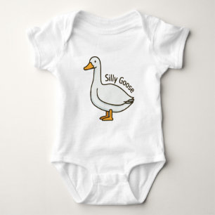 Dumma gåsens roliga tecknade gås t shirt