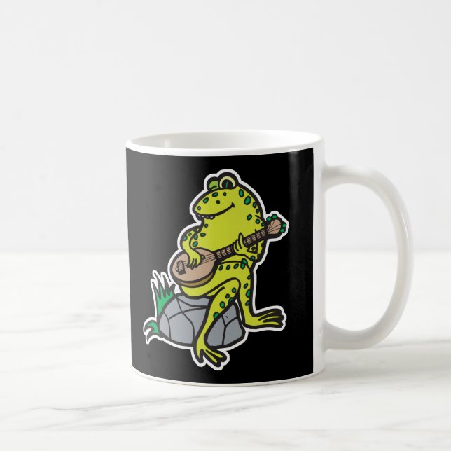 dumma groda som spelar gitarr kaffemugg (Höger)