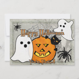 Dumma i natthalloween inbjudningar