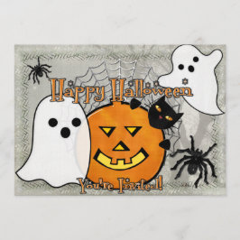Dumma i natthalloween inbjudningar