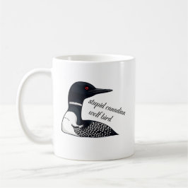 Dumma Kanadensiska Varg Fågel Kaffemugg